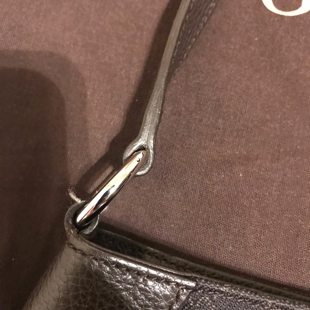 Gucci Shoulder bag, Excellent condition; brown canvas and leather; dust bag incl - Picture 9 of 16